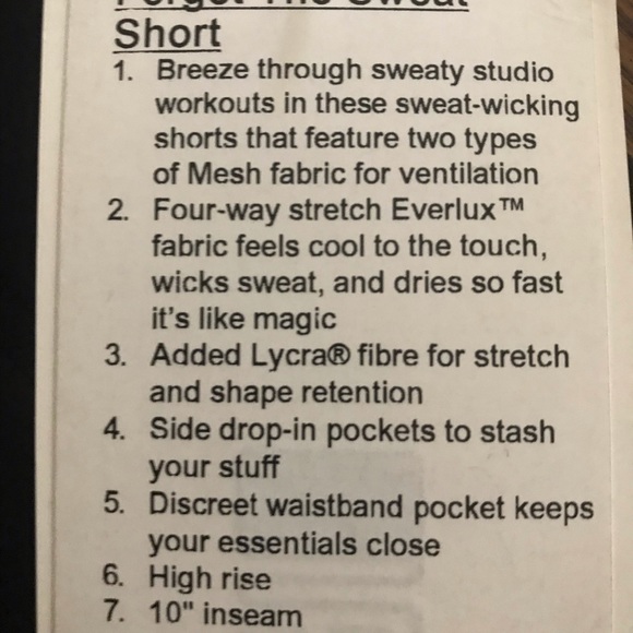 NWT Forget the Sweat shorts - Picture 6 of 7
